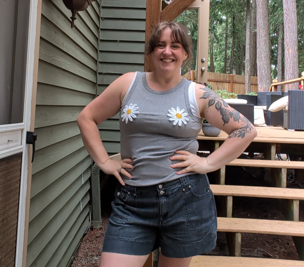 Crocheted Daisy Ta-Ta Tank