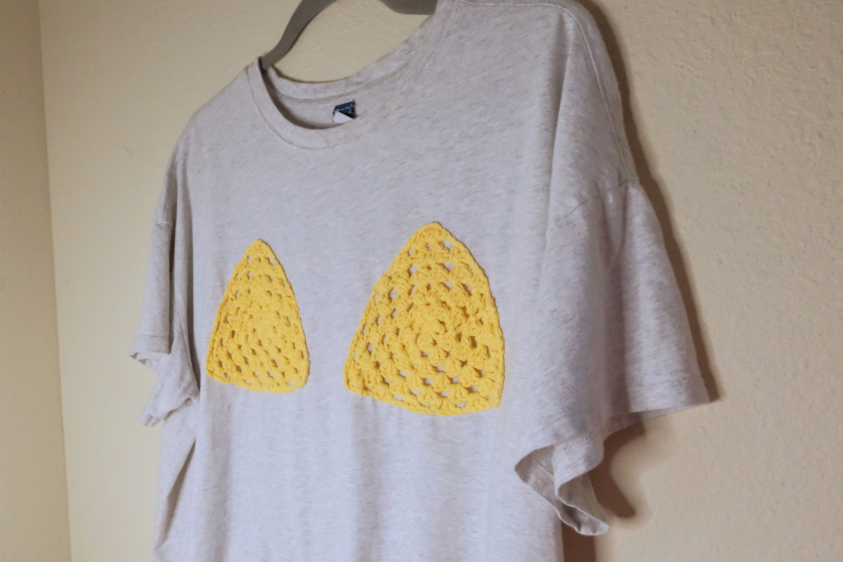 Crocheted Yellow Bikini Ta-Ta Tee
