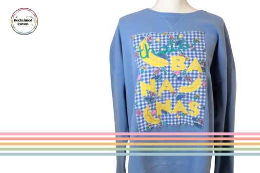 Periwinkle Blue "That's Bananas"  Sweatshirt