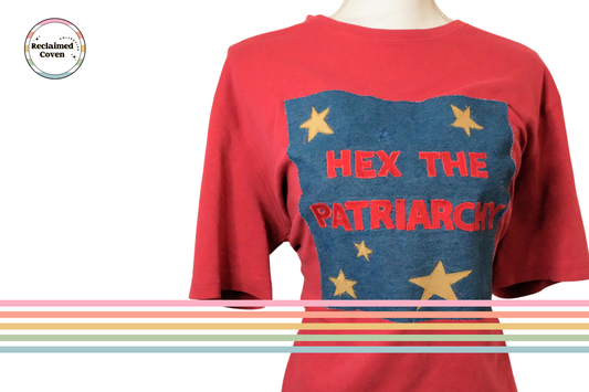 Hex The Patriarchy Denim Patch Tee
