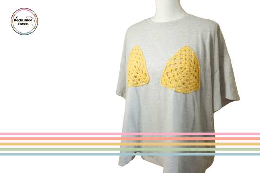 Crocheted Yellow Bikini Ta-Ta Tee