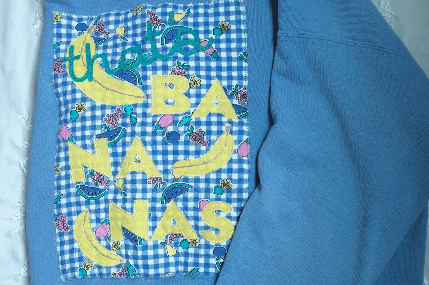 Periwinkle Blue "That's Bananas"  Sweatshirt