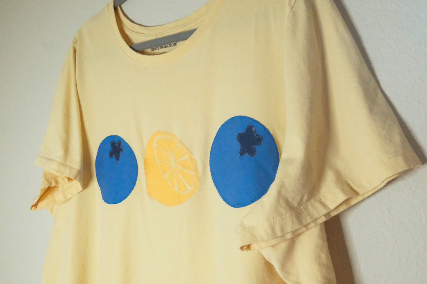 Butter Yellow Blueberry and Lemon T-Shirt