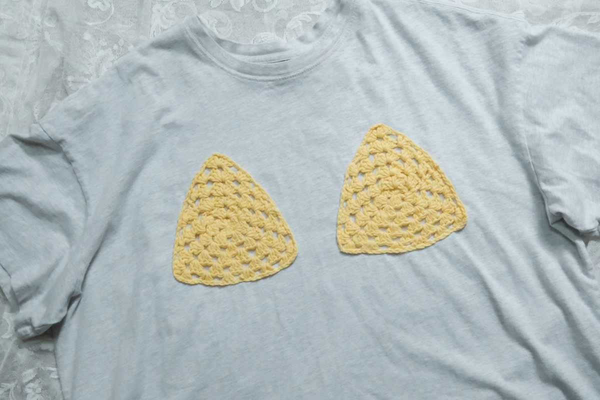 Crocheted Yellow Bikini Ta-Ta Tee