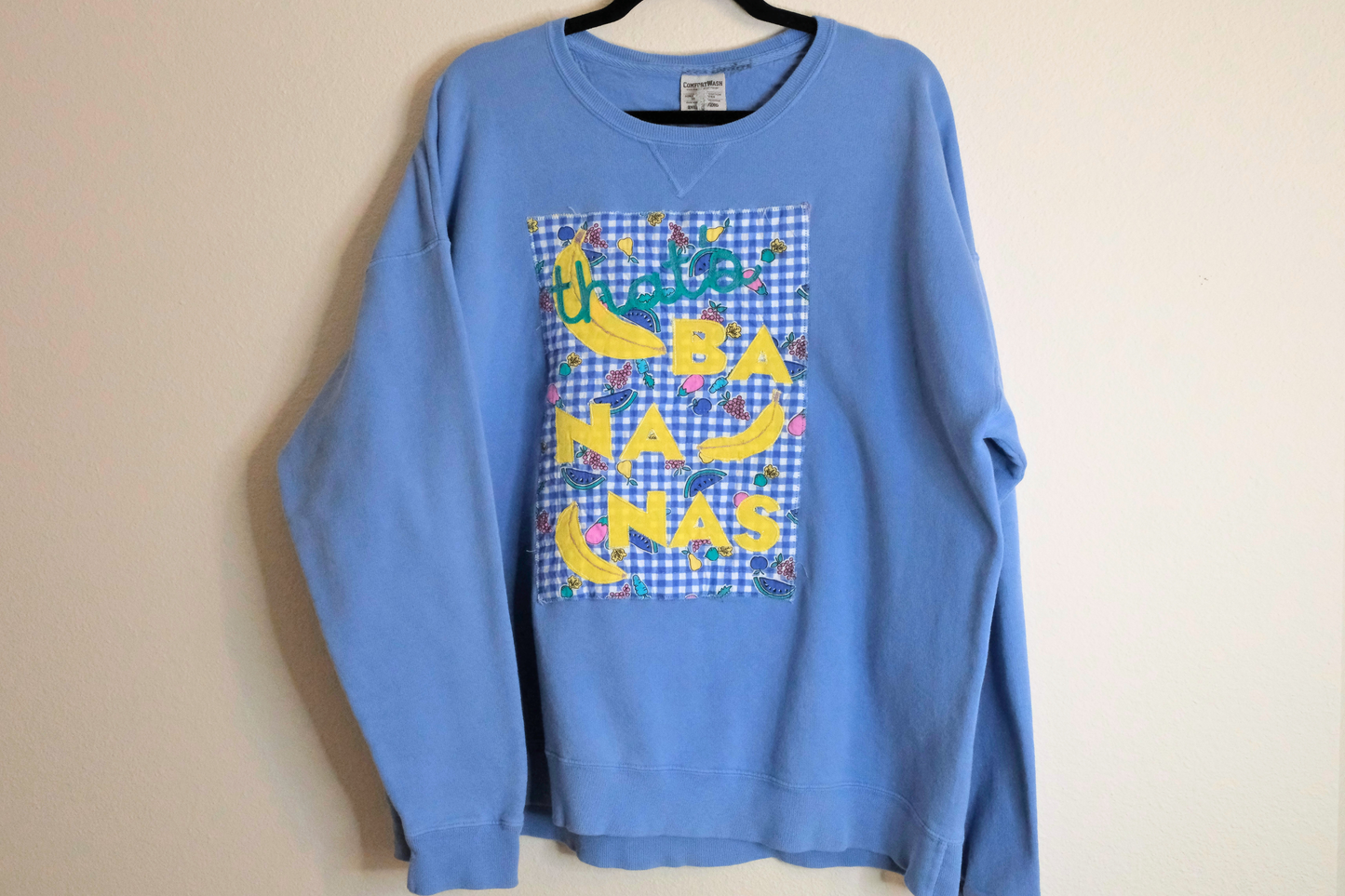 Periwinkle Blue "That's Bananas"  Sweatshirt