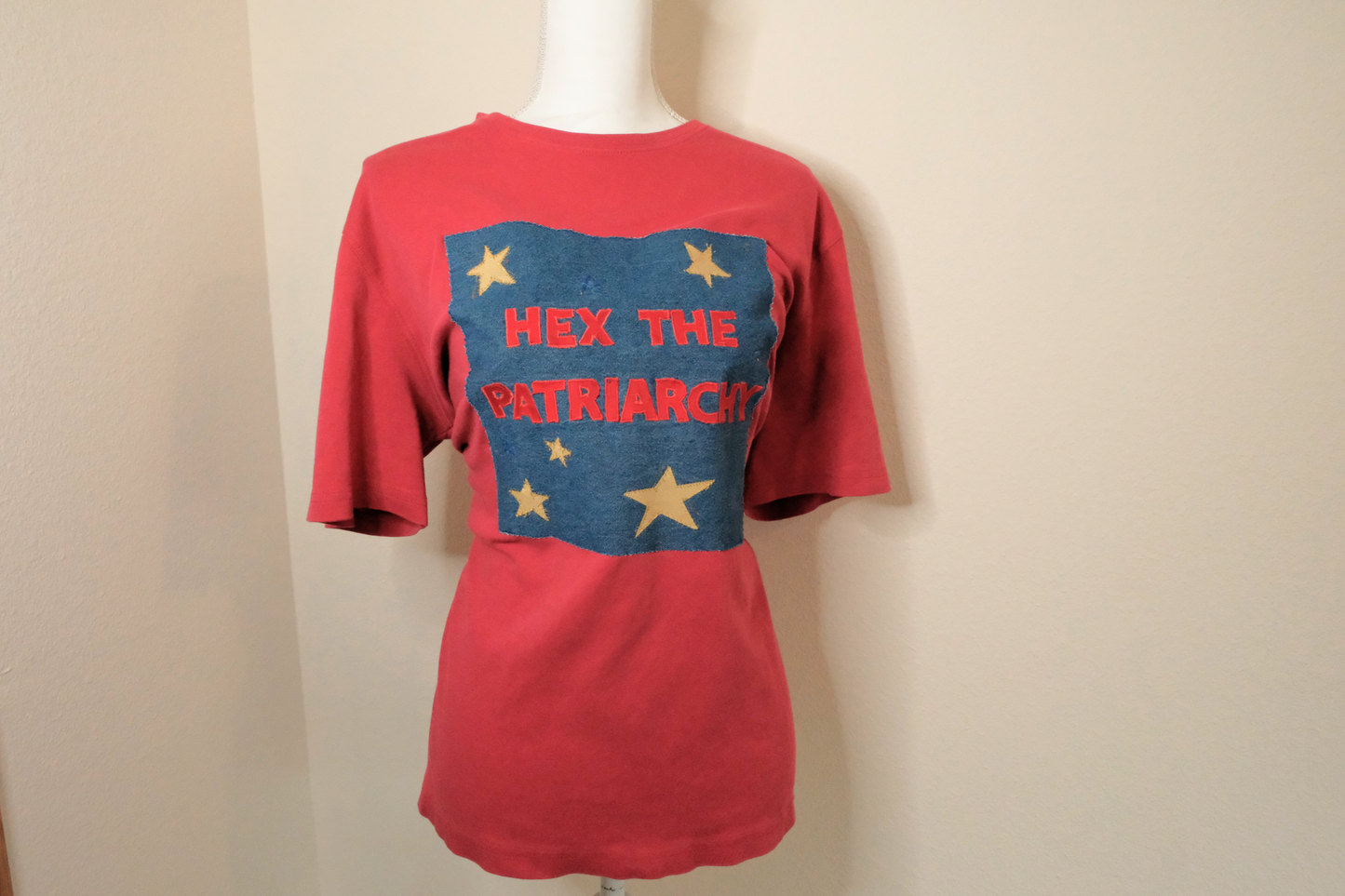 Hex The Patriarchy Denim Patch Tee